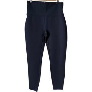 SPANX Dark Navy Size Large High Waist Stretch Knit Ponte Compression Leggings